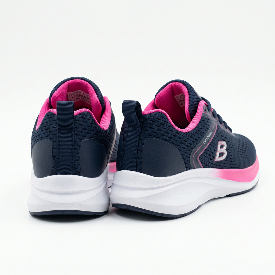Sneakers Femme Wide Fit “Double Memory” – Importées d’Espagne 🇪🇸 – Bleu Marine