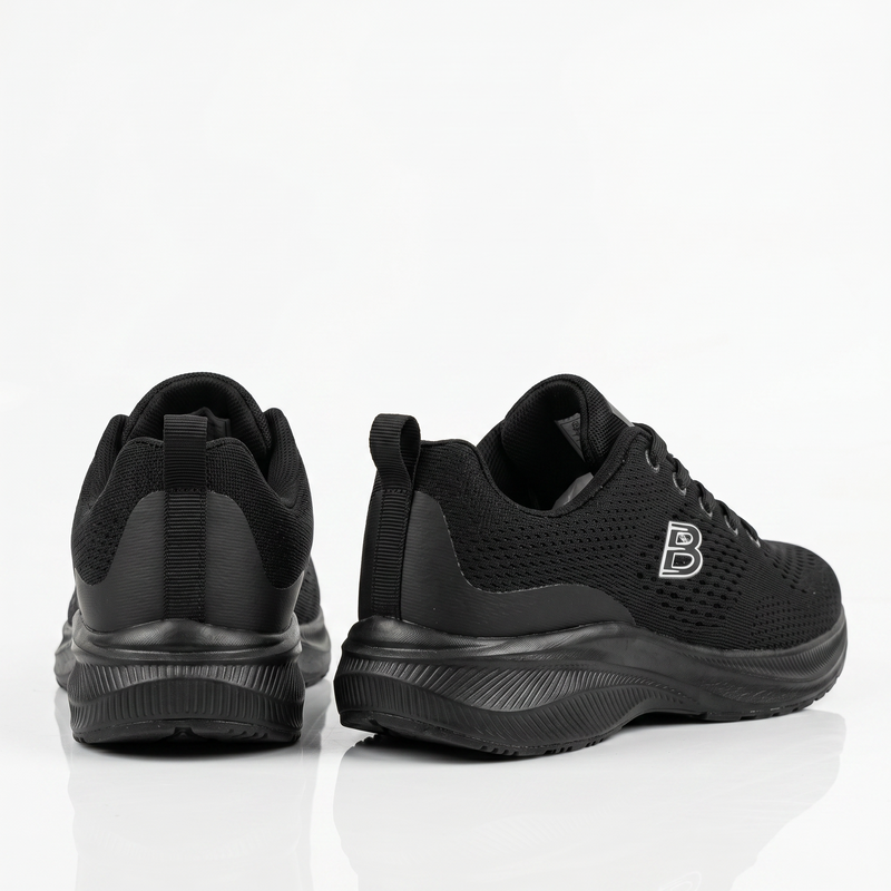 Sneakers Femme Noires Respirantes “Double Memory” – Importées d’Espagne  🇪🇸