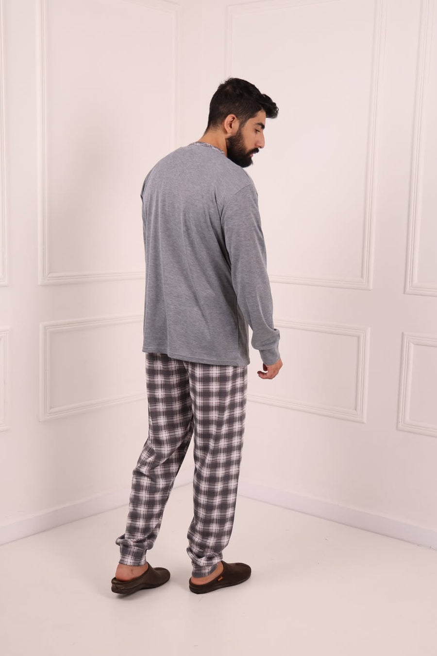 Pyjama Homme Hiver Carreaux – Coton Premium (KF 47)