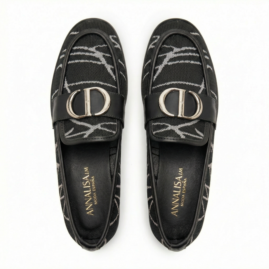 Mocassins femme noirs – Fabriqués en Espagne 🇪🇸