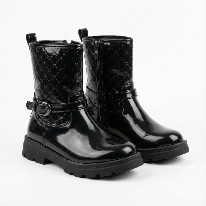 Bottines fille Noires foncé – Importées d’Espagne 🇪🇸