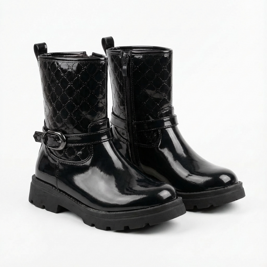 Bottines fille Noires foncé – Importées d’Espagne 🇪🇸