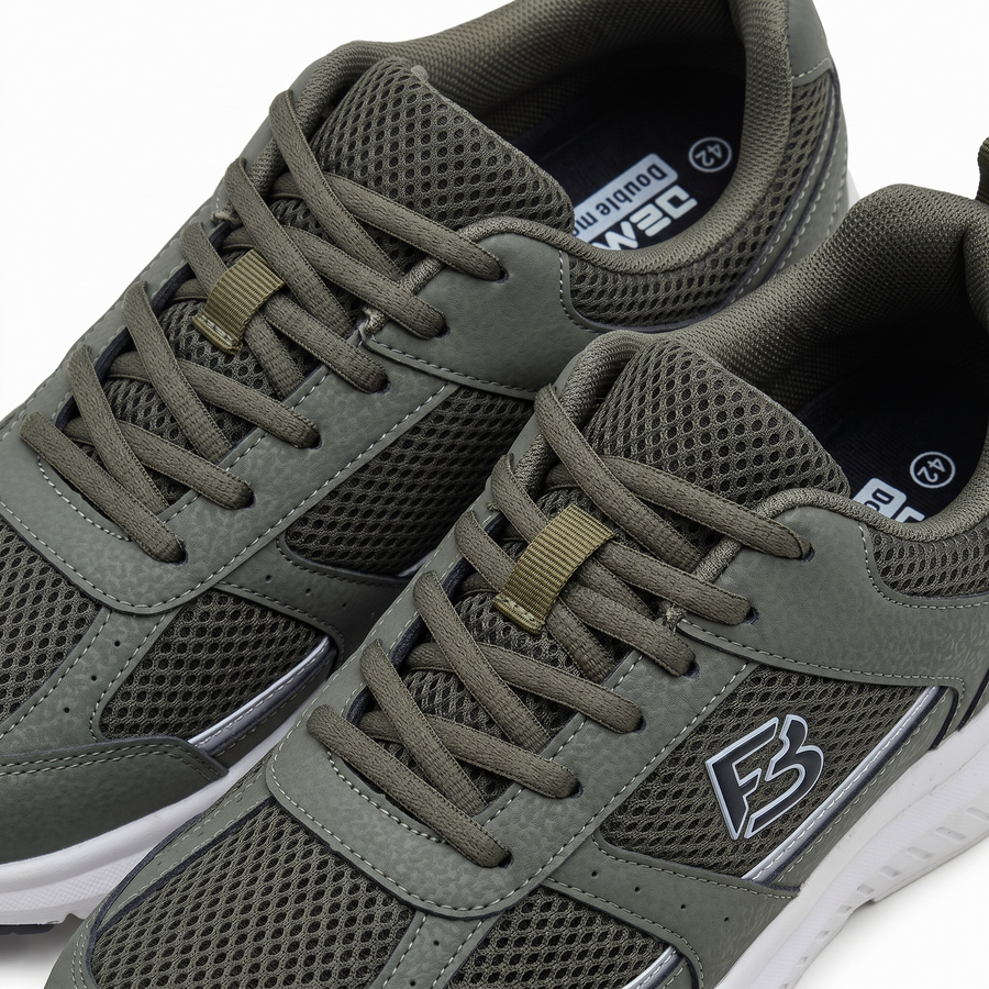 Sneakers Homme vert olive “Double Memory” – Importées d’Espagne 🇪🇸