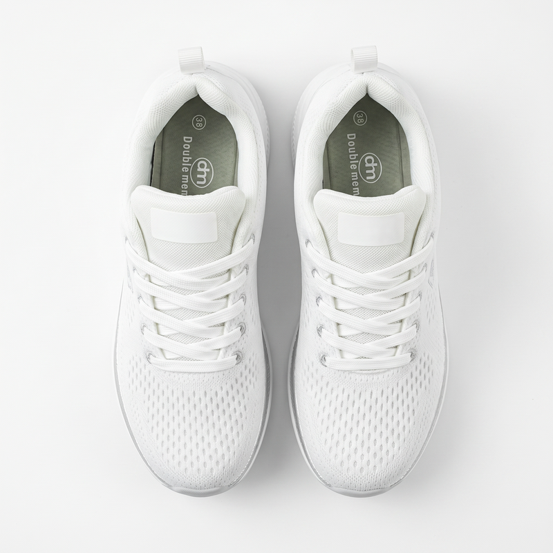 Sneakers Femme Blanches Respirantes “Double Memory” – Importées d’Espagne  🇪🇸