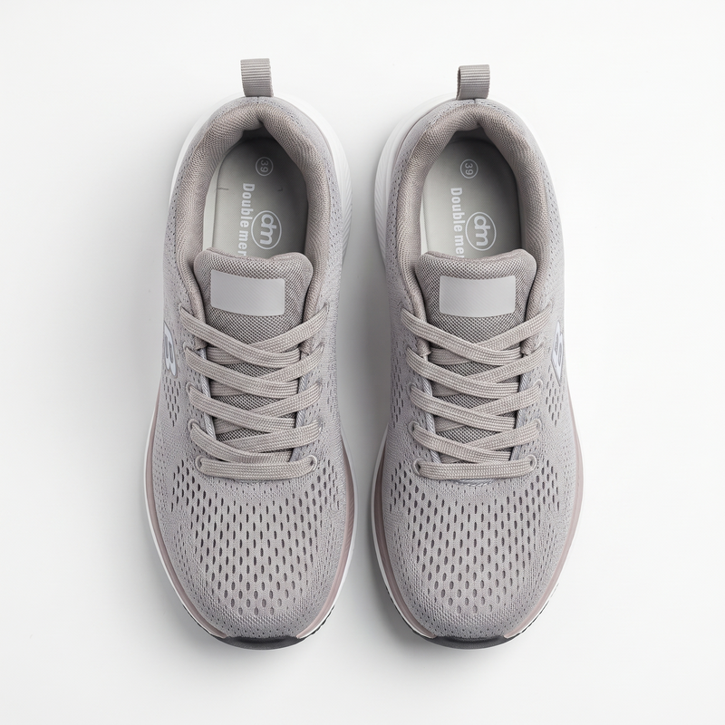 Sneakers Femme Grises Respirantes “Double Memory” – Importées d’Espagne  🇪🇸