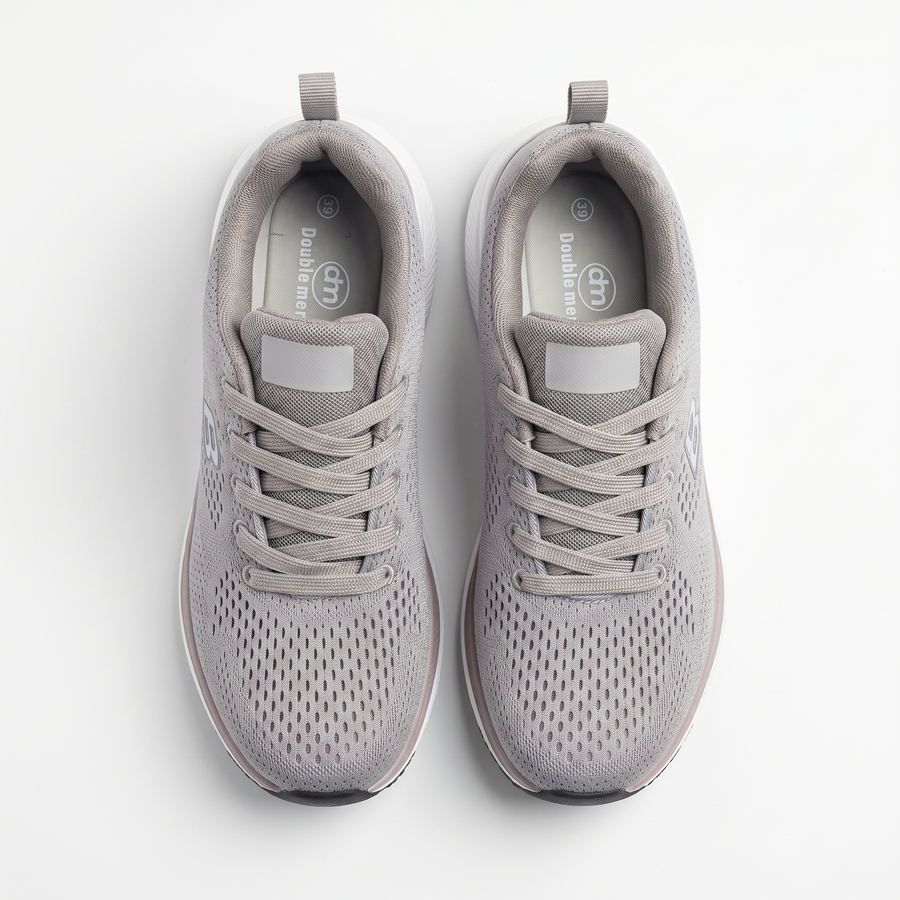 Sneakers Femme Respirantes “Double Memory” – Importées d’Espagne  🇪🇸 – Gris