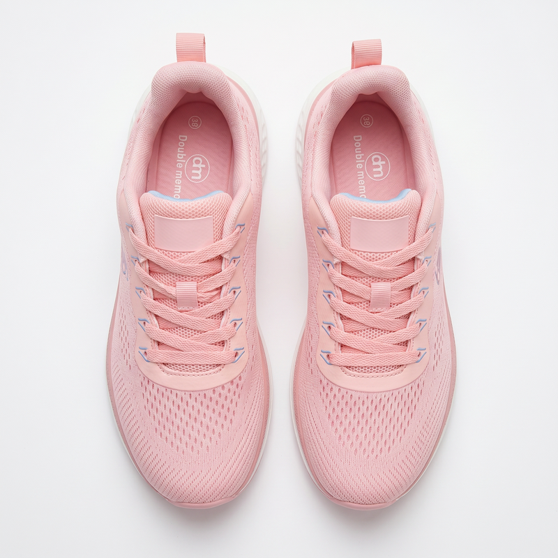 Sneakers Femme Rose doux Respirantes “Double Memory” – Importées d’Espagne 🇪🇸