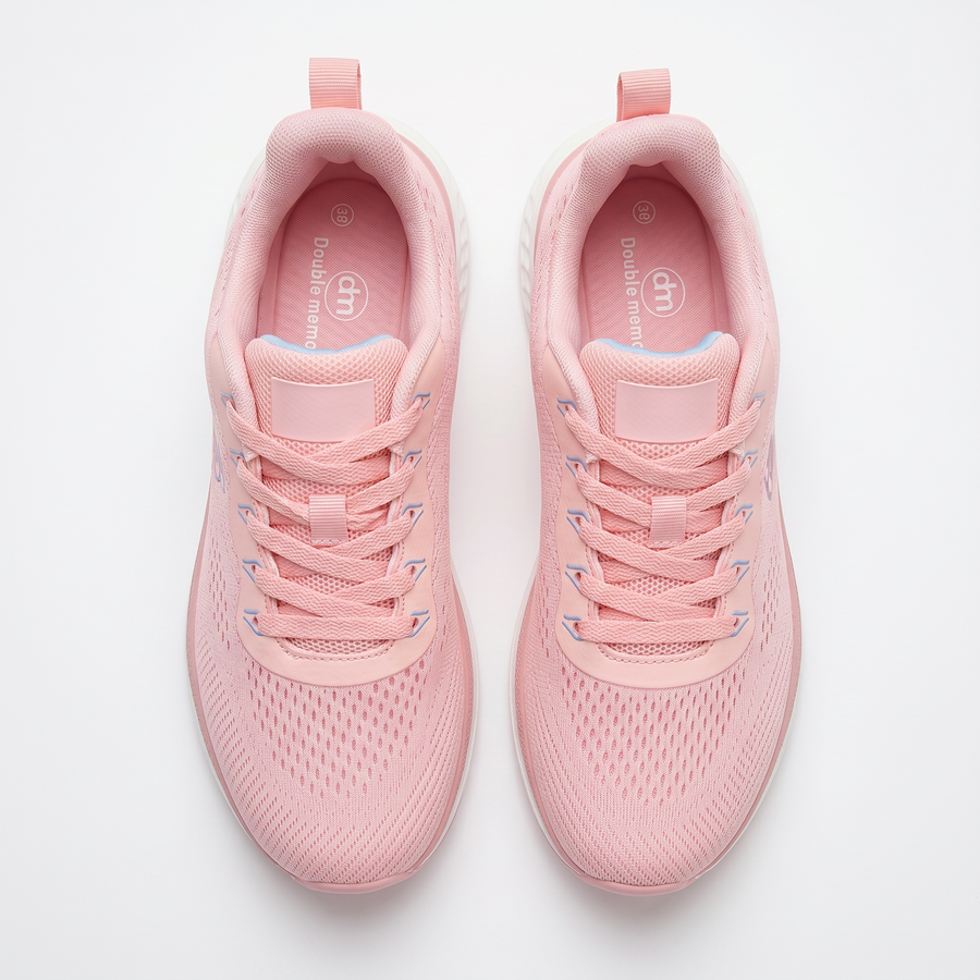 Sneakers Femme Rose doux Respirantes “Double Memory” – Importées d’Espagne 🇪🇸