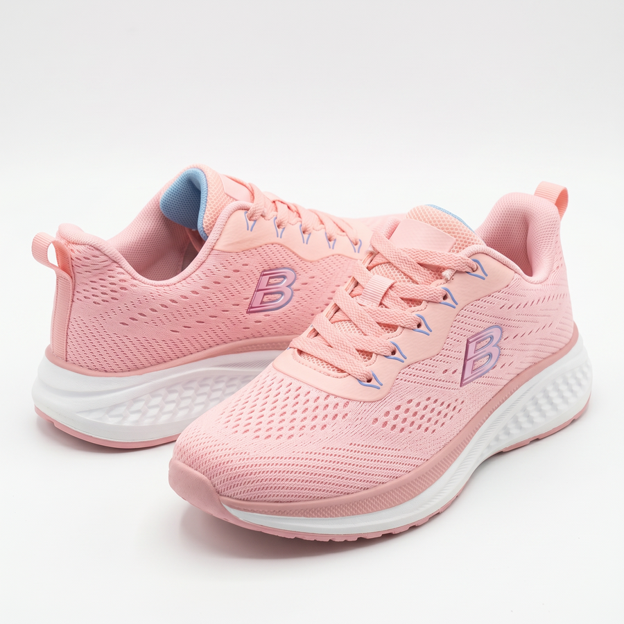 Sneakers Femme Rose doux Respirantes “Double Memory” – Importées d’Espagne 🇪🇸