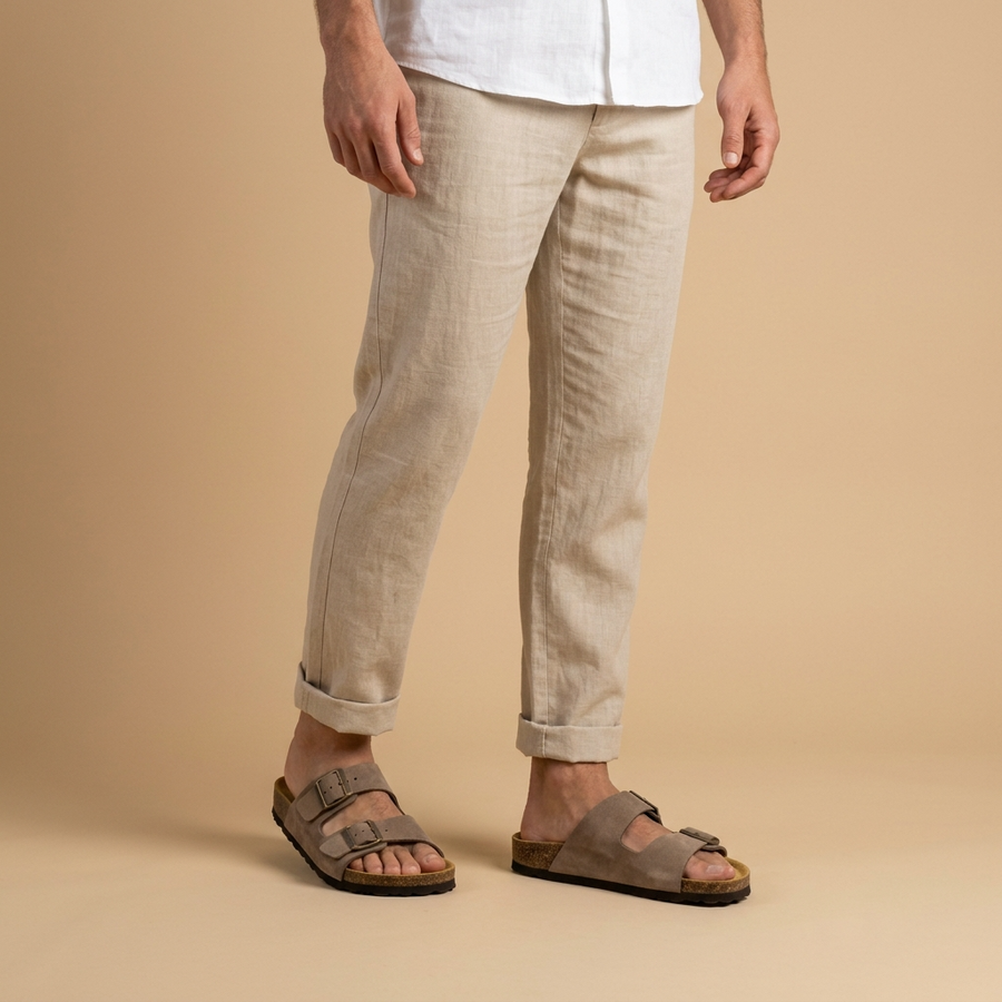 Sandales Homme Canadian John Nubuck – Made in Spain 🇪🇸 – Taupe