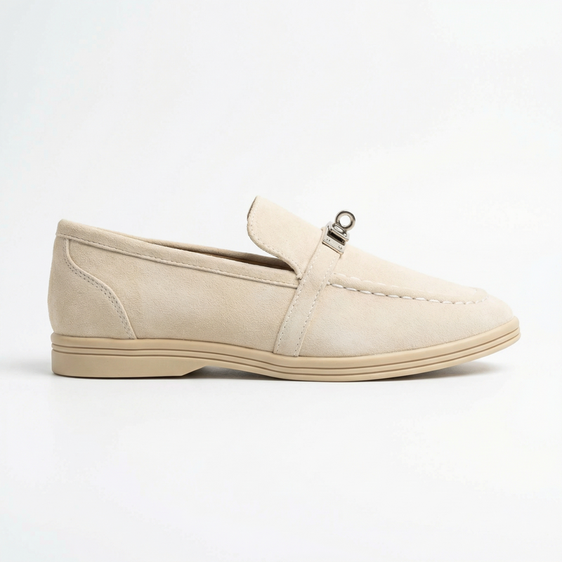 Mocassins enfant beige clair effet suédine – Importés d’Espagne 🇪🇸