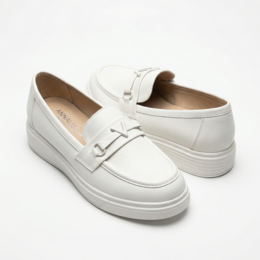 Mocassins Femme écru – Made in Spain 🇪🇸