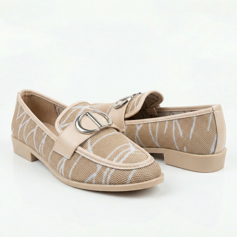 Mocassins femme beige & écru – Fabriqués en Espagne 🇪🇸