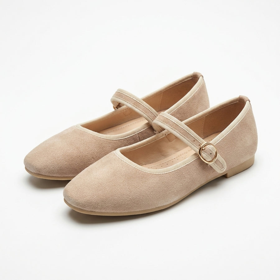 Ballerines Babies Femme Suédine – Beige