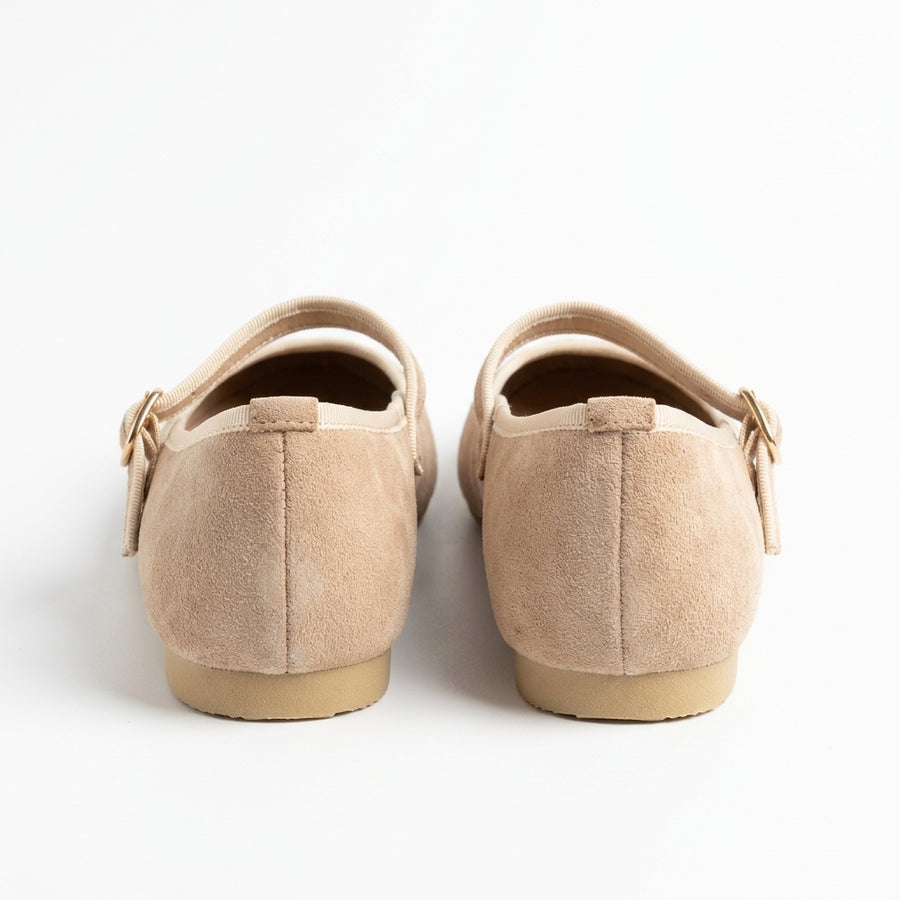 Ballerines Babies Femme Suédine – Beige