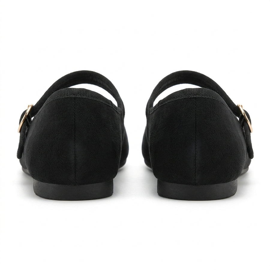 Ballerines Babies Femme Suédine – Noir