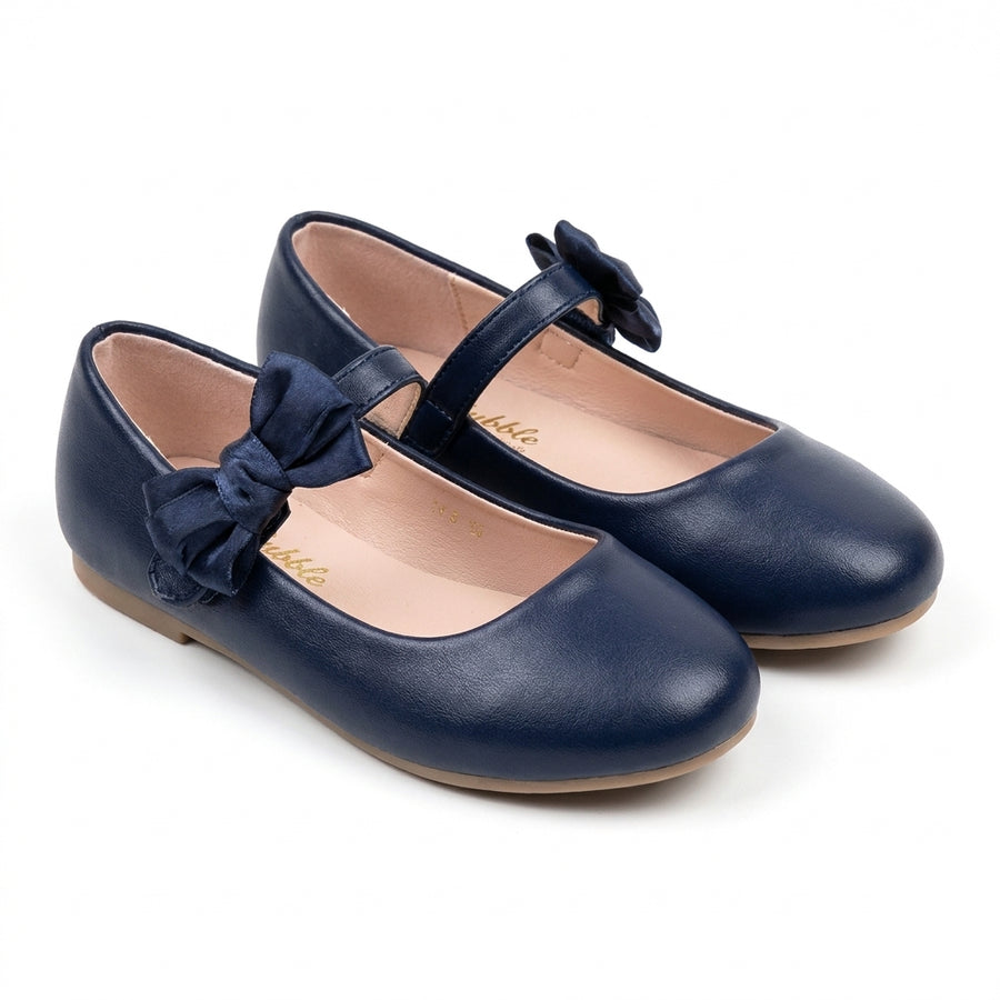 Ballerines Fille Mary Jane à Nœud – Bubble Kids – Importées d’Espagne 🇪🇸 – Bleu_Marine