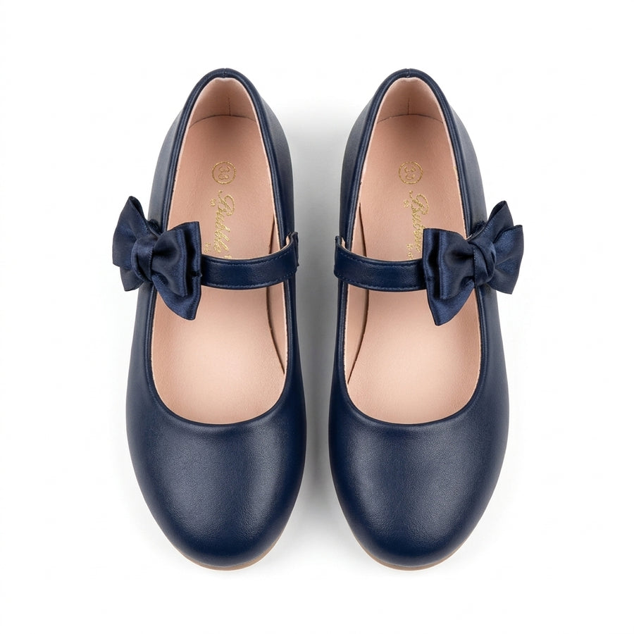 Ballerines Fille Mary Jane à Nœud – Bubble Kids – Importées d’Espagne 🇪🇸 – Bleu_Marine