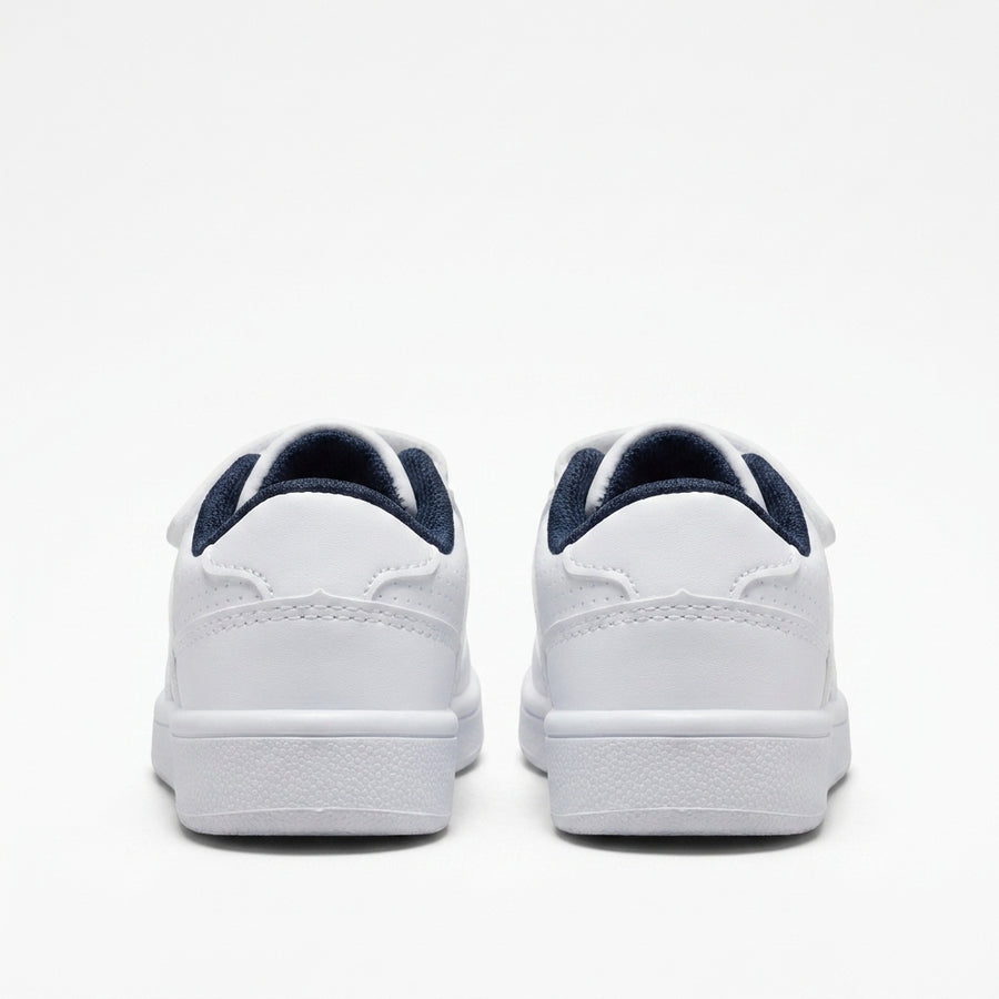 Baskets Bébé Garçon Scratch – Importées d’Espagne 🇪🇸 – Blanc & Bleu