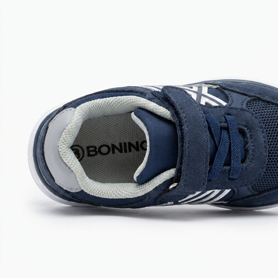 Baskets Bébé Garçon Scratch – BONINO – Importées d’Espagne 🇪🇸 – Bleu Marine