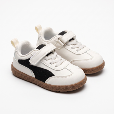 Baskets Enfant Scratch – Bubble – Importées d’Espagne 🇪🇸 – Noir & Blanc