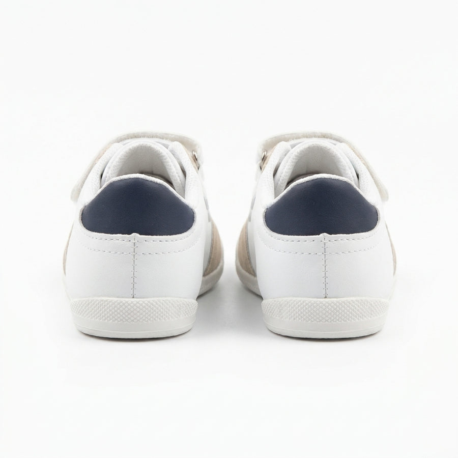 Baskets Enfant à Double Scratch – Importées d’Espagne 🇪🇸 – Blanc