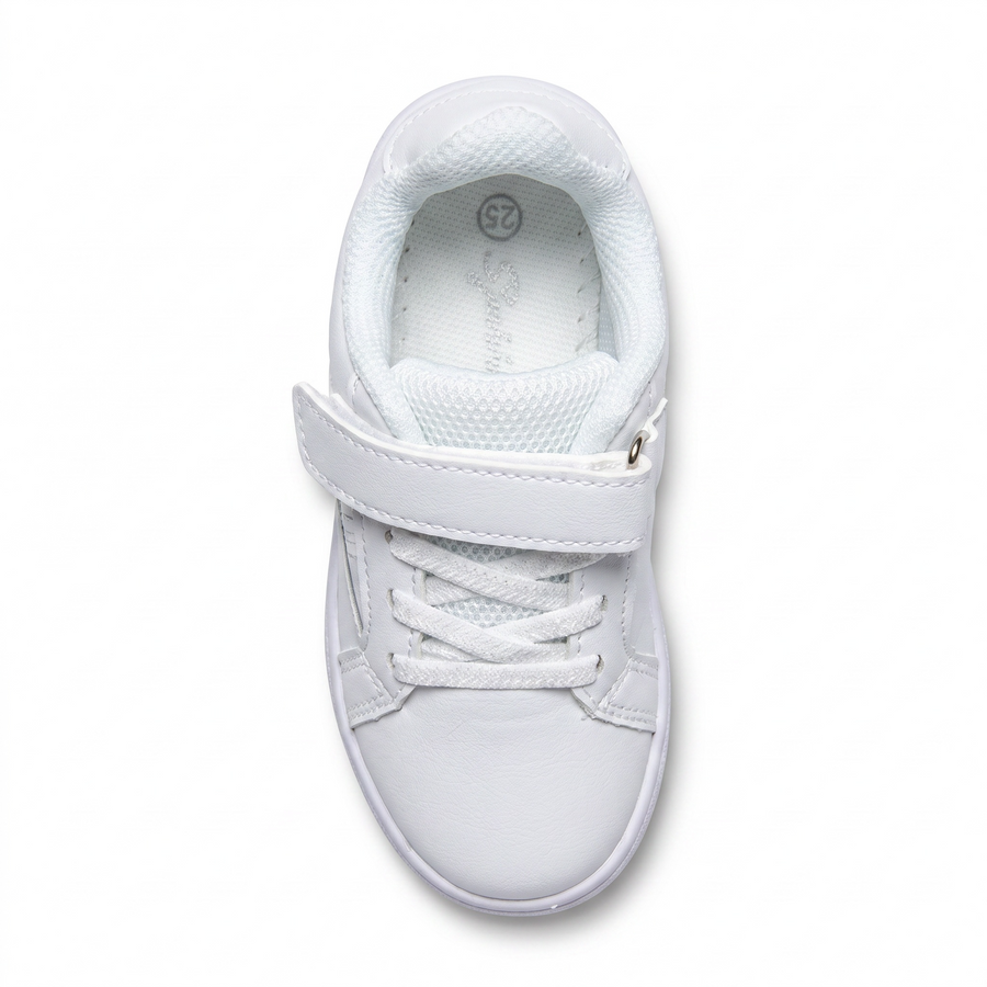 Baskets Enfant LED Étoile Court – Importées d’Espagne 🇪🇸 – Blanc