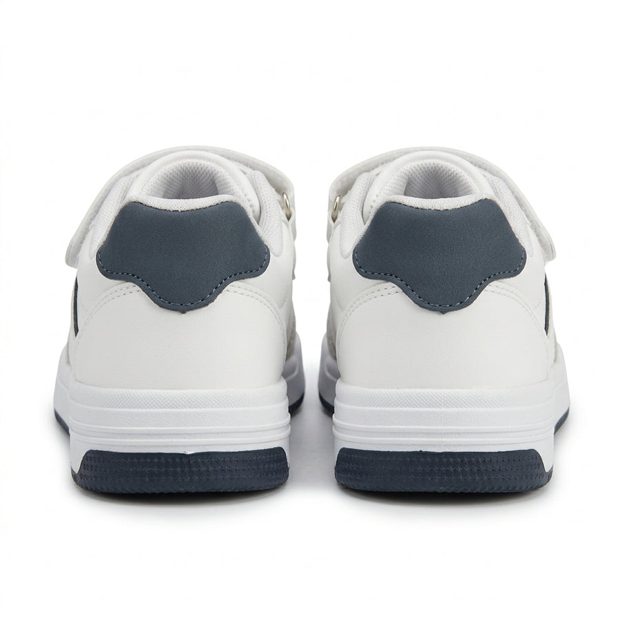 Boys' Velcro Sneakers – BUBBLE KIDS – White