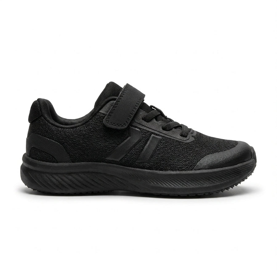Baskets Sport Enfant à Scratch – Noir Total