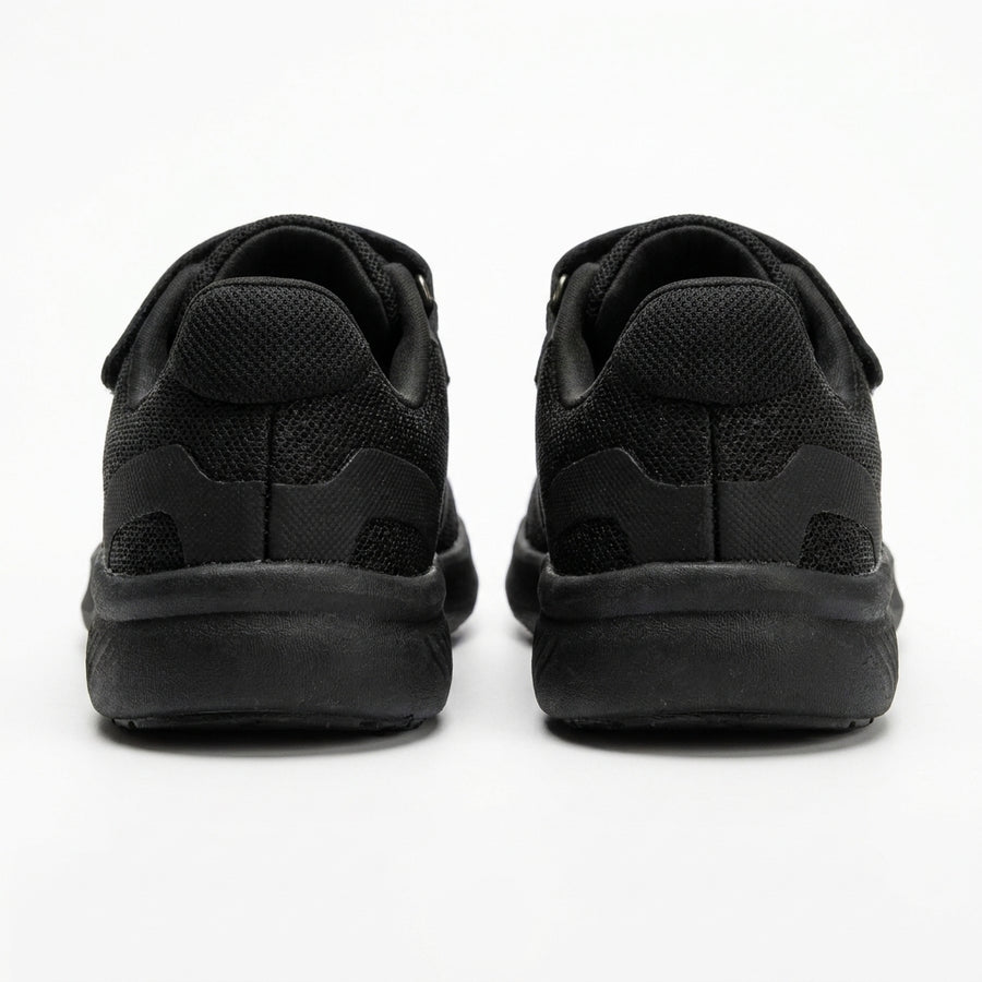 Baskets Sport Enfant à Scratch – Noir Total