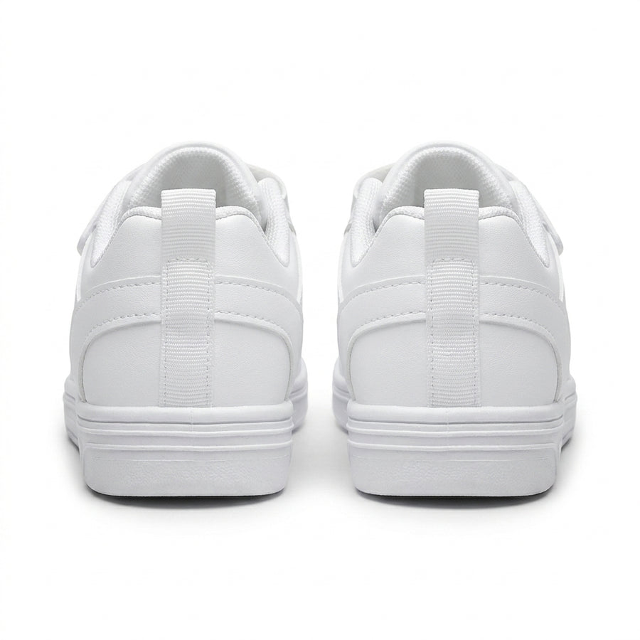 Baskets Enfant Unisexes Double Scratch – Importées d’Espagne 🇪🇸 – Blanc