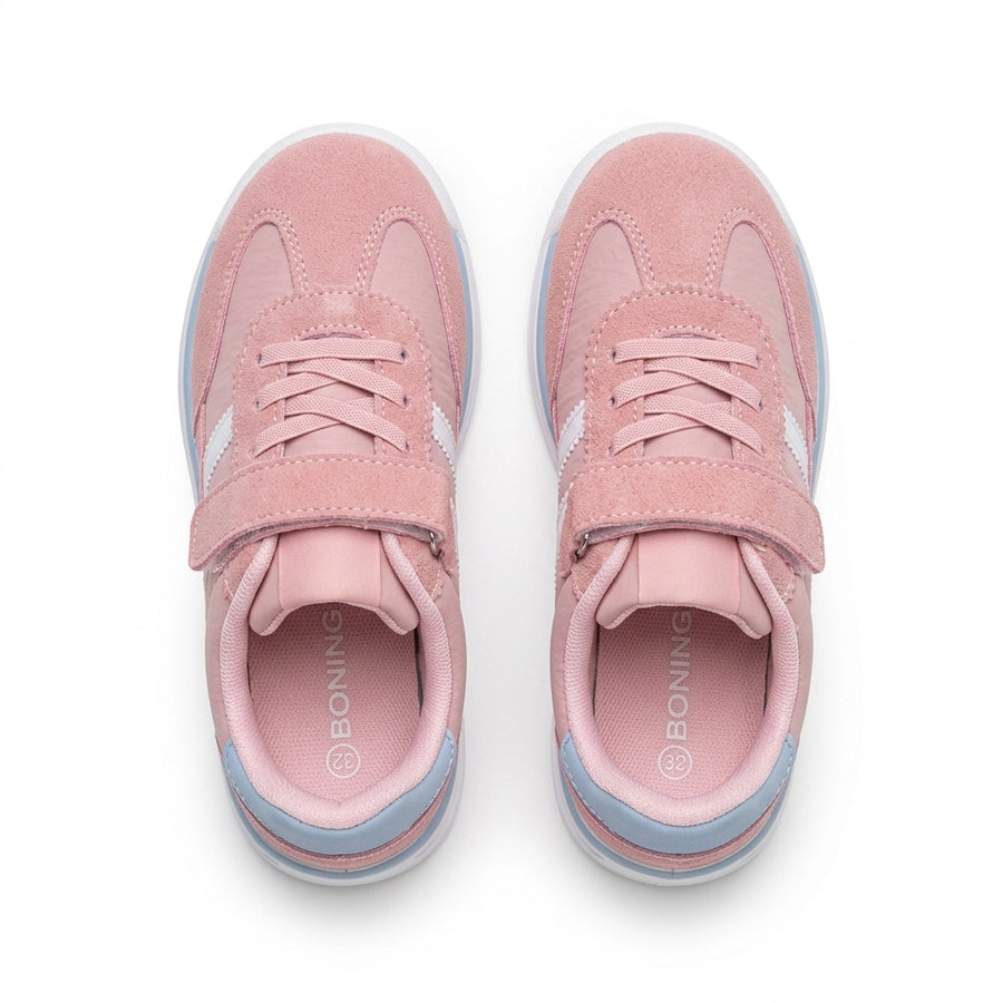 Baskets Fille Scratch – BONNINO – Importées d’Espagne 🇪🇸 – Rose