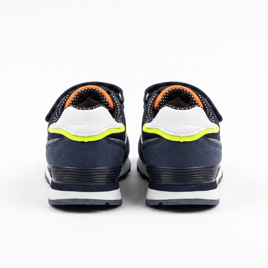 Baskets Garçon Rétro Runner – Bubble – Importées d’Espagne 🇪🇸 – Marine