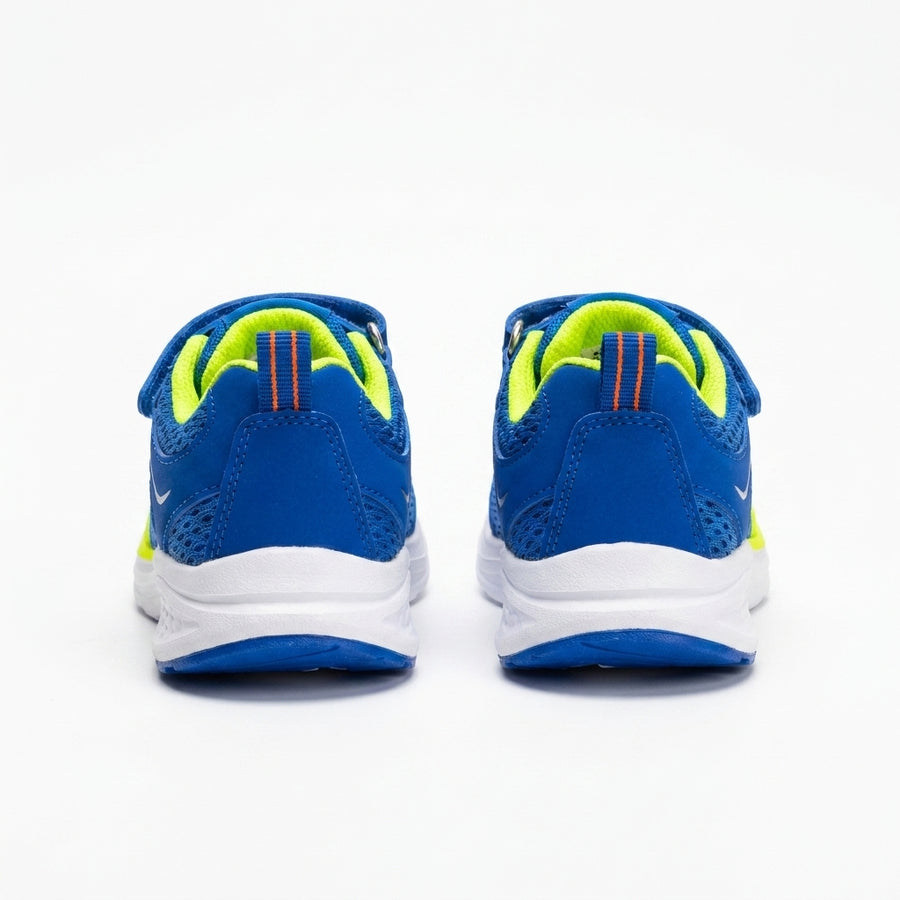 Baskets Garçon Running Scratch – Importées d’Espagne 🇪🇸 –  Vert Fluo & Bleu