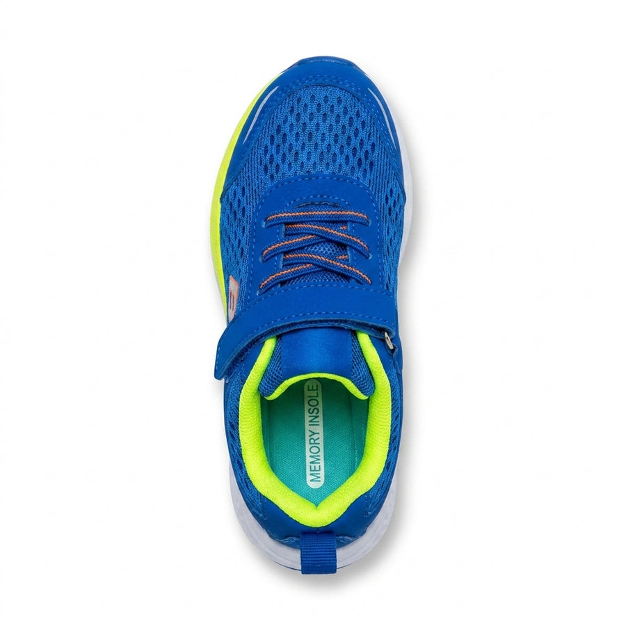 Baskets Garçon Running Scratch – Importées d’Espagne 🇪🇸 –  Vert Fluo & Bleu