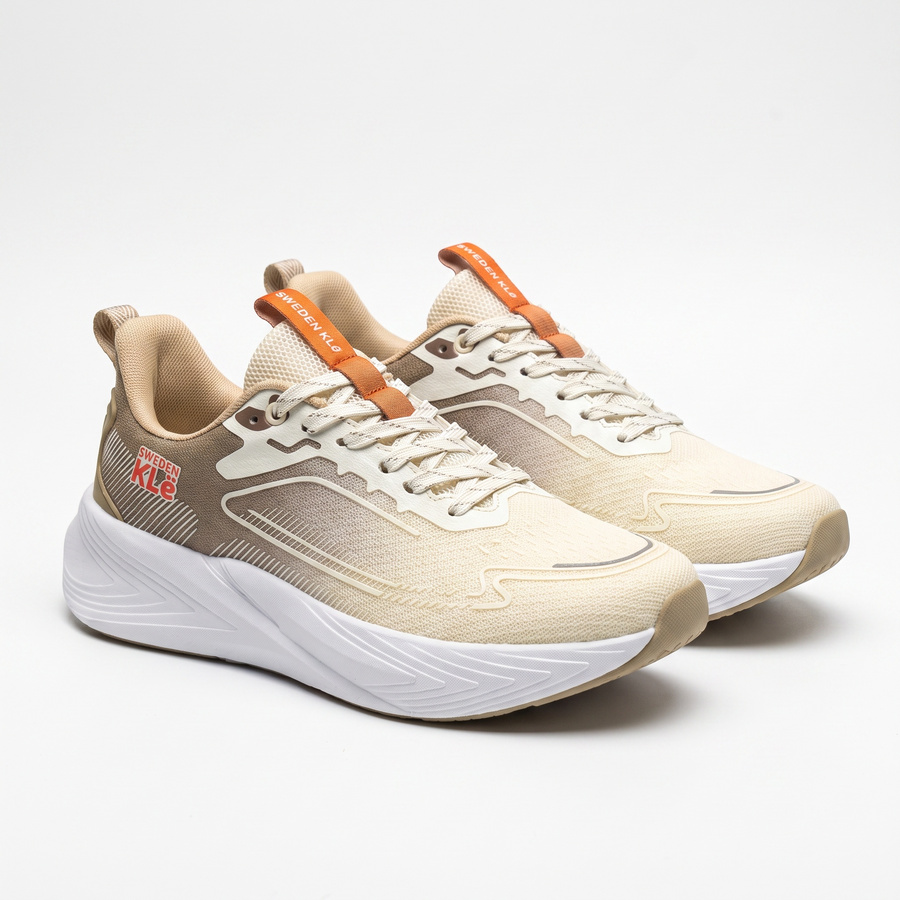 Baskets Homme Sweden KLE Beige & Crème – Importées d’Espagne 🇪🇸