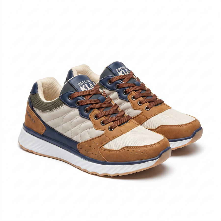 Baskets Homme Sweden KLE – Importées d’Espagne 🇪🇸 – Camel