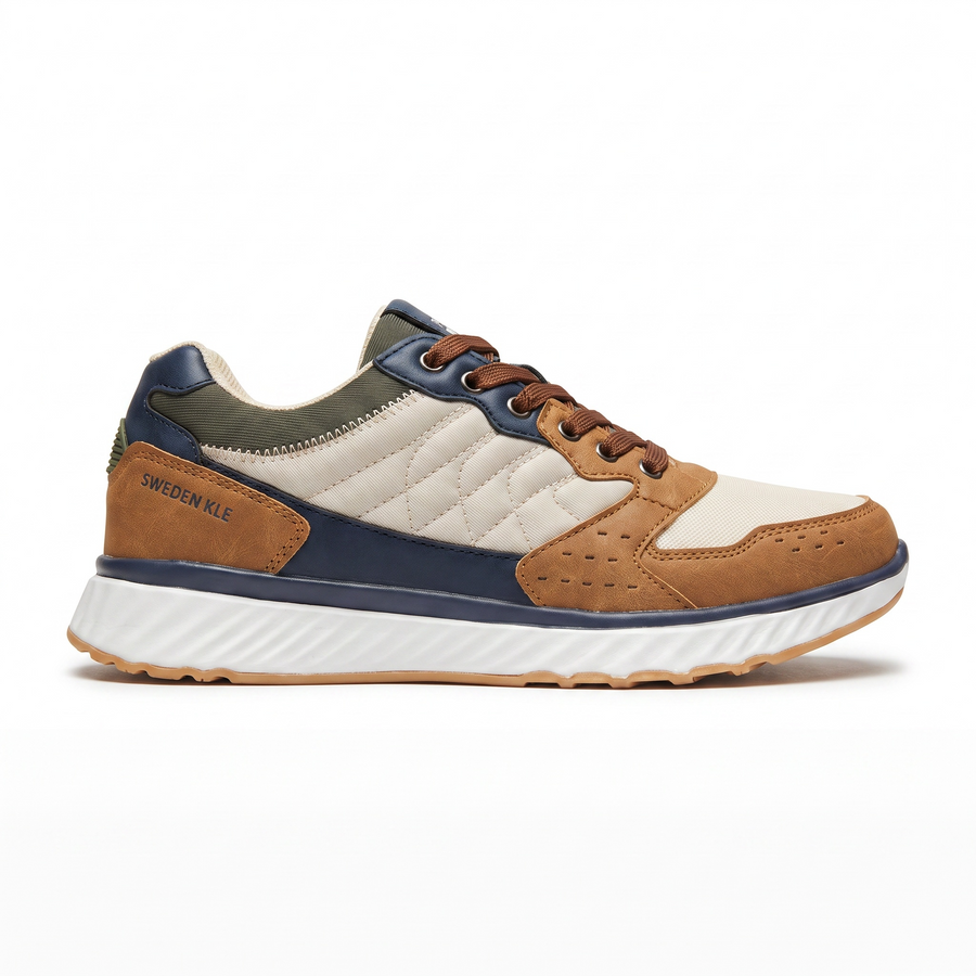 Baskets Homme Sweden KLE – Importées d’Espagne 🇪🇸 – Camel