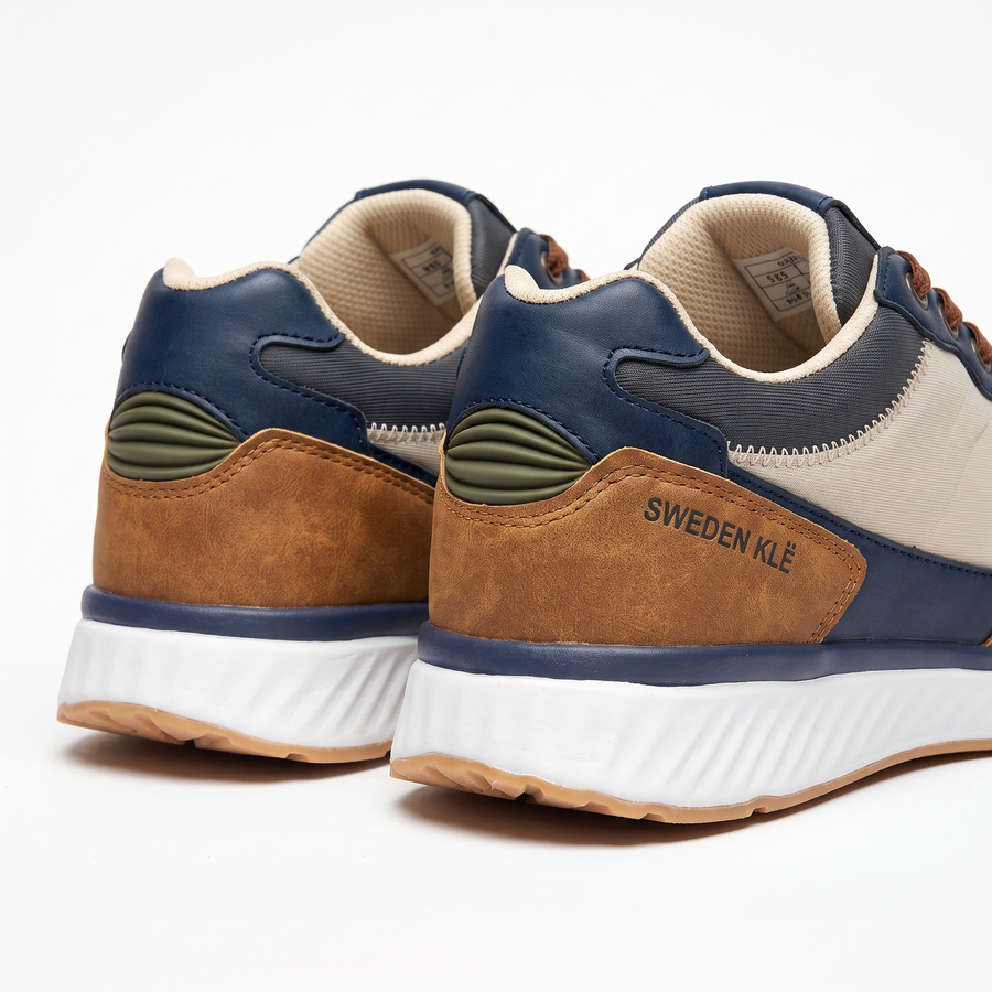 Baskets Homme Sweden KLE – Importées d’Espagne 🇪🇸 – Camel
