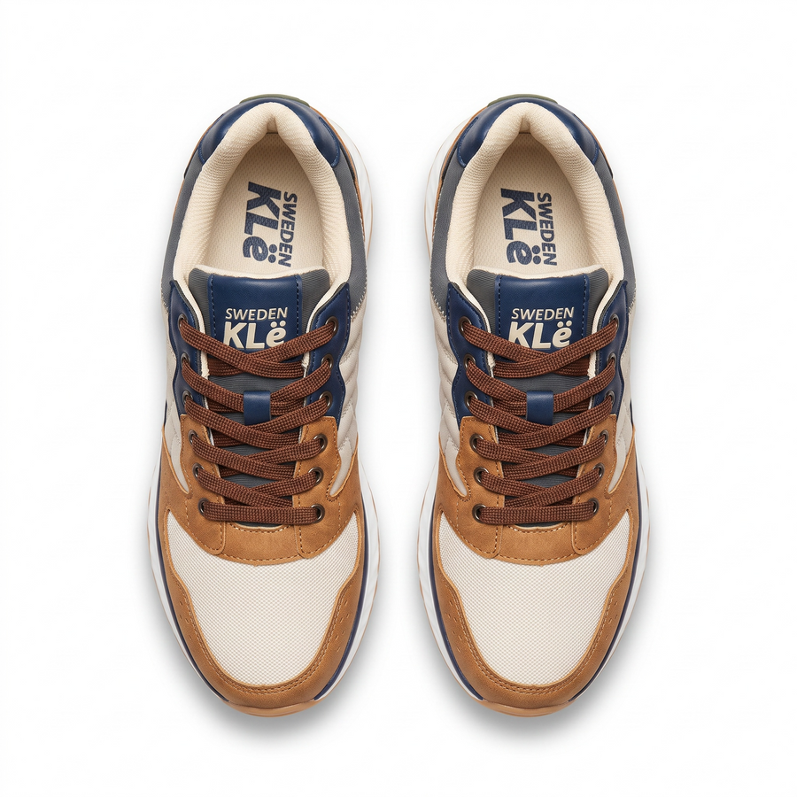 Baskets Homme Sweden KLE – Importées d’Espagne 🇪🇸 – Camel