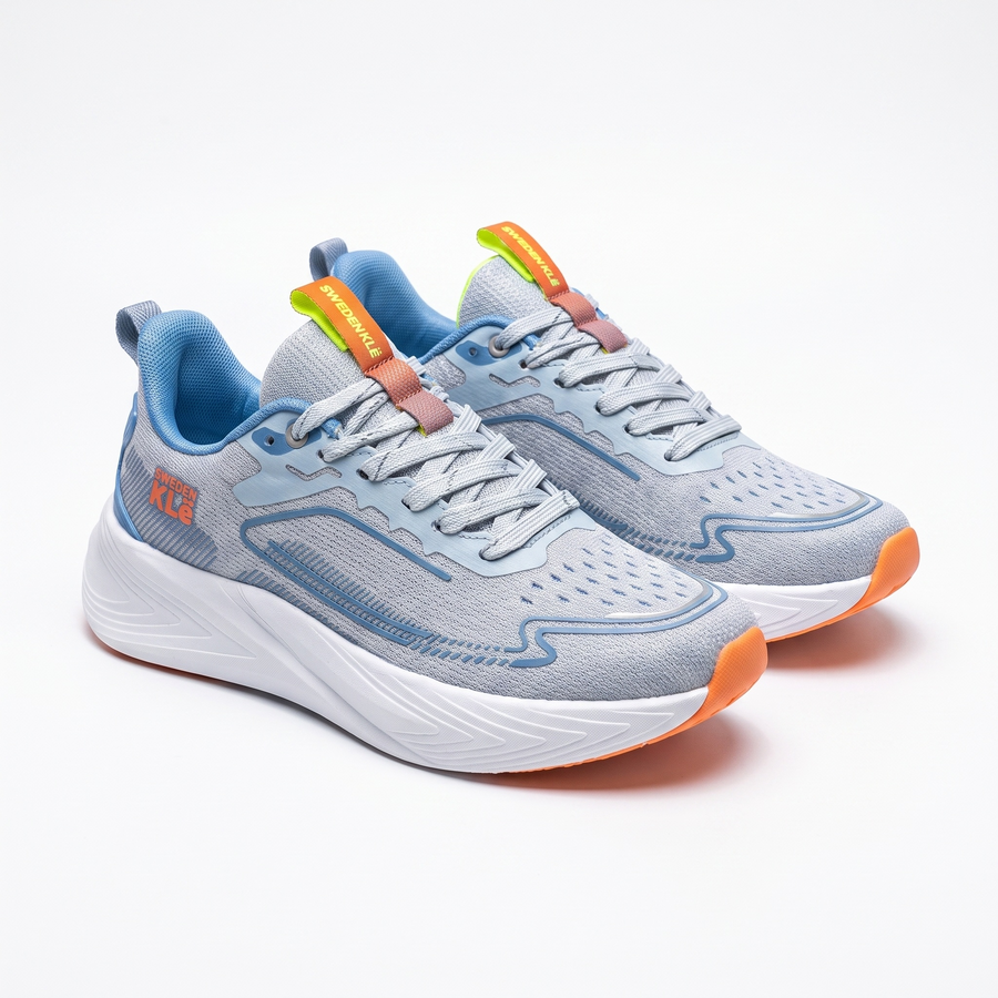 Baskets Homme Sweden KLE Gris & Bleu – Importées d’Espagne 🇪🇸