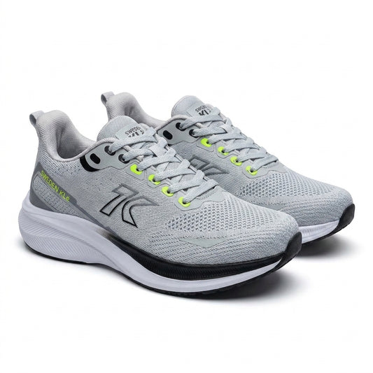Baskets Homme Sweden Klë Gris Clair & Jaune Fluo – Bombas Maroc