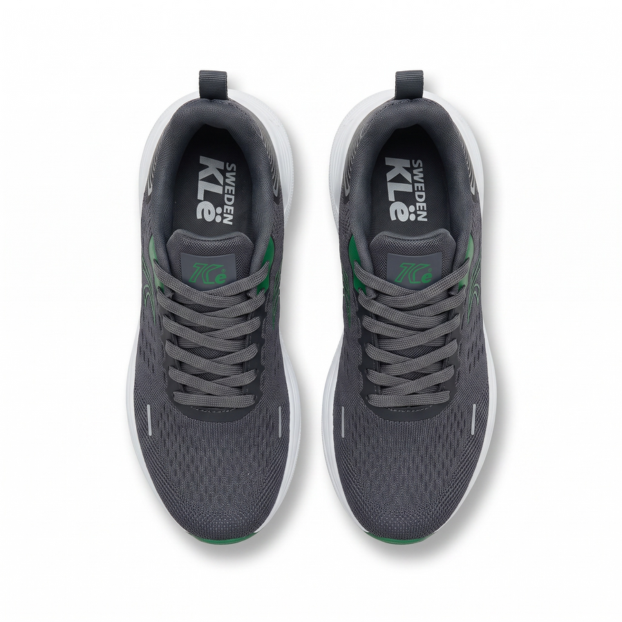 Baskets Homme Sweden KLE Gris Anthracite & Vert – Importées d’Espagne 🇪🇸