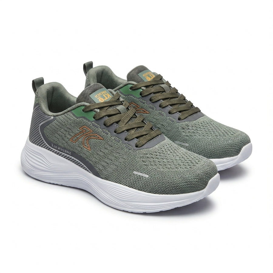 Baskets Homme Sweden KLE Kaki & Vert – Importées d’Espagne 🇪🇸