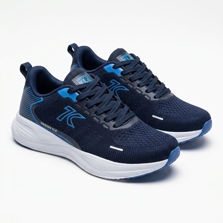 Baskets Homme Sweden KLE Bleu Marine & Bleu – Importées d’Espagne 🇪🇸