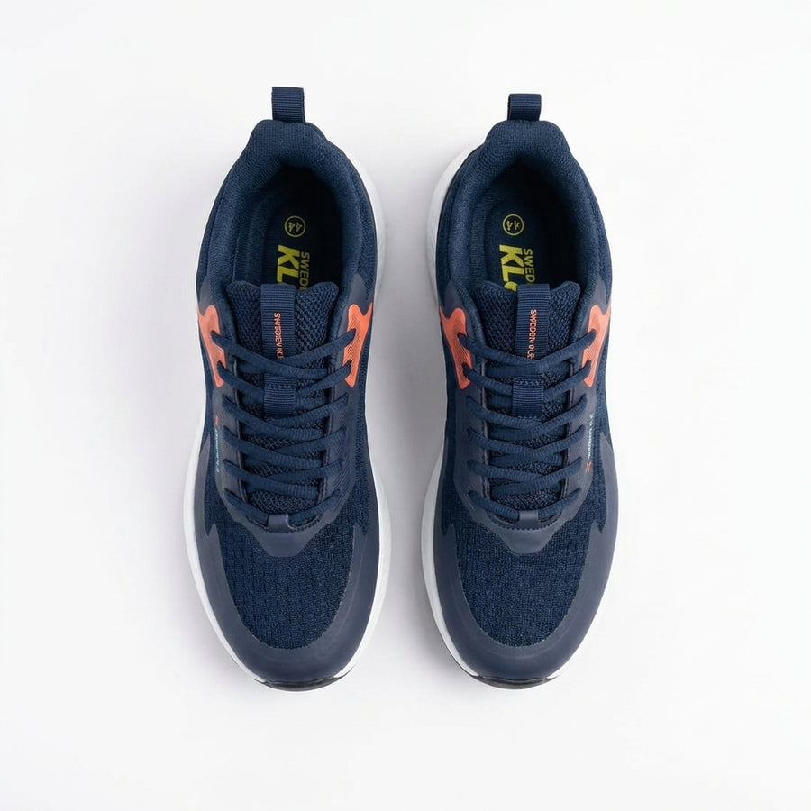 Baskets Homme Sweden KLE Bleu Marine & Corail – Importées d’Espagne 🇪🇸