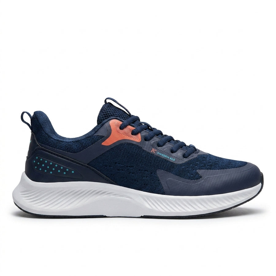 Baskets Homme Sweden KLE Bleu Marine & Corail – Importées d’Espagne 🇪🇸