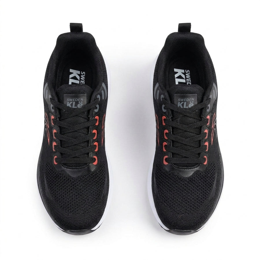 Baskets Homme Sweden KLE Noir & Rouge – Importées d’Espagne 🇪🇸