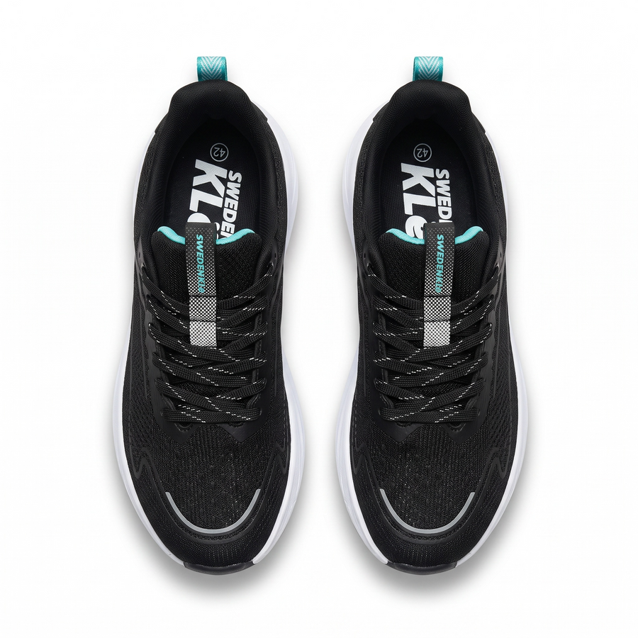 Baskets Homme Sweden KLE Noir & Turquoise – Importées d’Espagne 🇪🇸