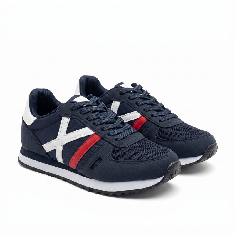Baskets Homme X/ Navy & Rouge – Importées d’Espagne 🇪🇸
